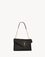 YSL CASSANDRE large pouch on chain in lambskin - Image 3